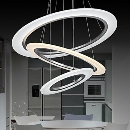 3 Ring DIY Shape Acrylic Pendant Light Ceiling Lamps Chandelier Fixtures with