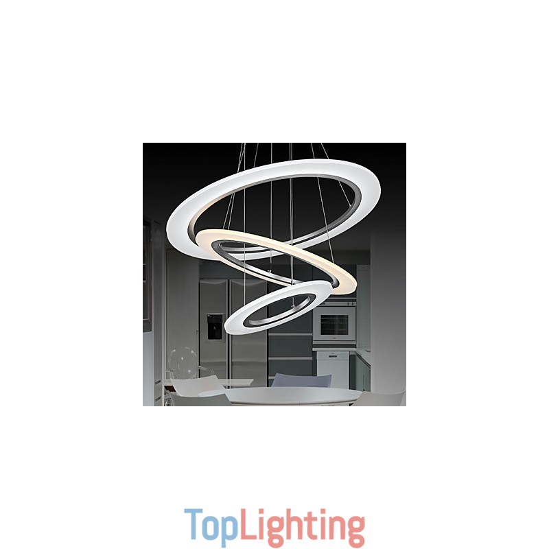 3 Ring DIY Shape Acrylic Pendant Light Ceiling Lamps Chandelier Fixtures with