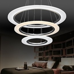 3 Ring DIY Shape Acrylic Pendant Light Ceiling Lamps Chandelier Fixtures with