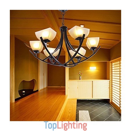 Antique Inspired Pendant Light with 6 Lights Antique Inspired Pendant Light with 6 Lights