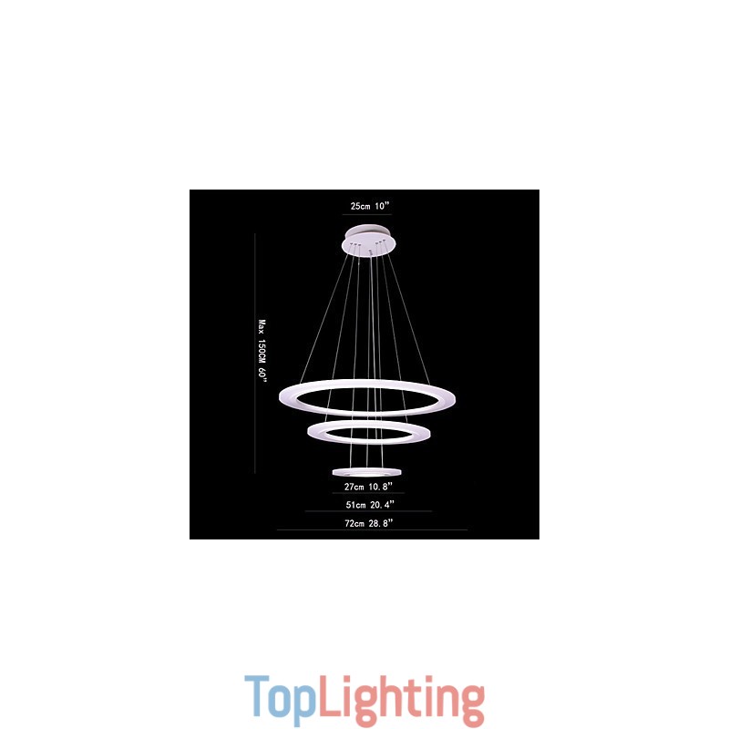 75 Watt Modern Contemporary Painting Acrylic Pendant Light