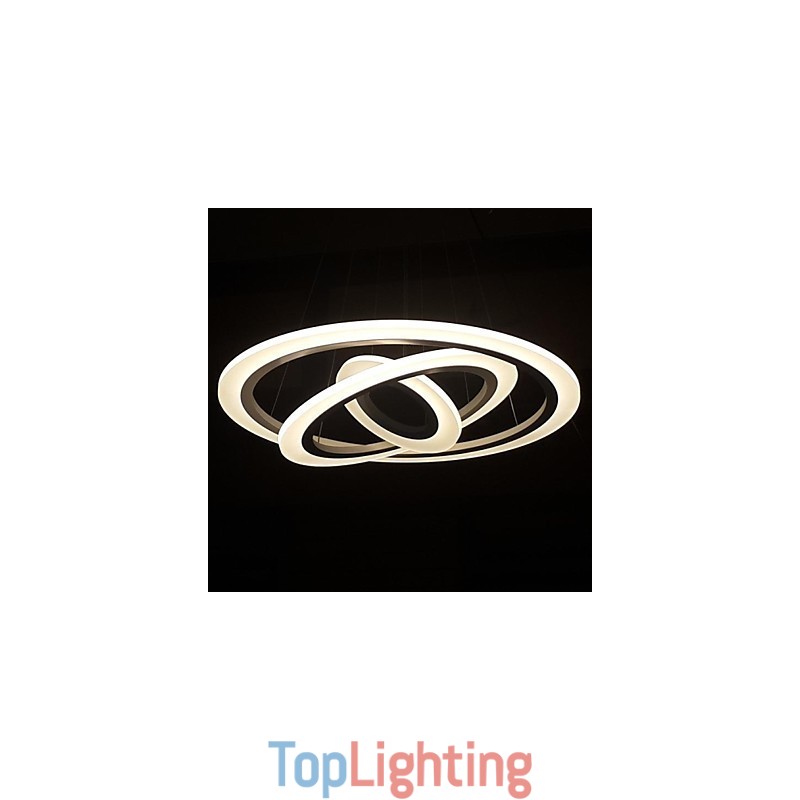 75 Watt Modern Contemporary Painting Acrylic Pendant Light