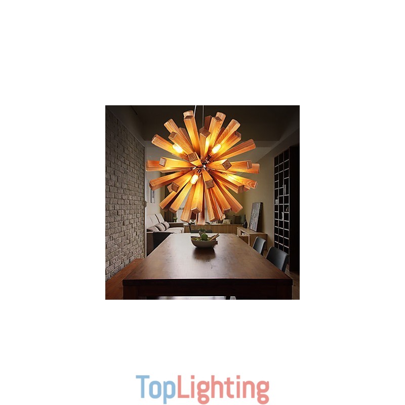 Pendant Lights Country Wood Bamboo