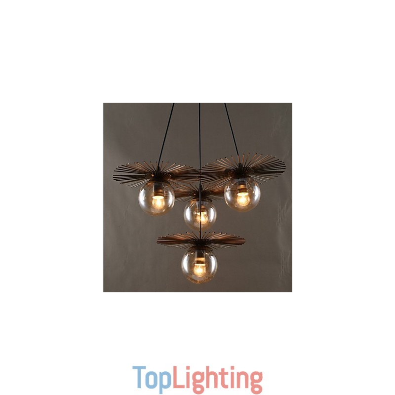 Art glass Ball Round Beanstalk Chandelier