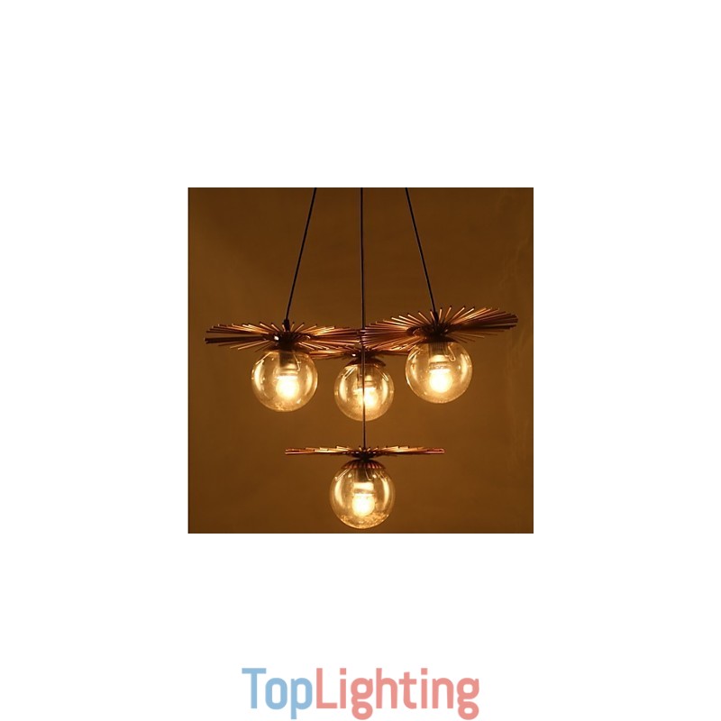 Art glass Ball Round Beanstalk Chandelier