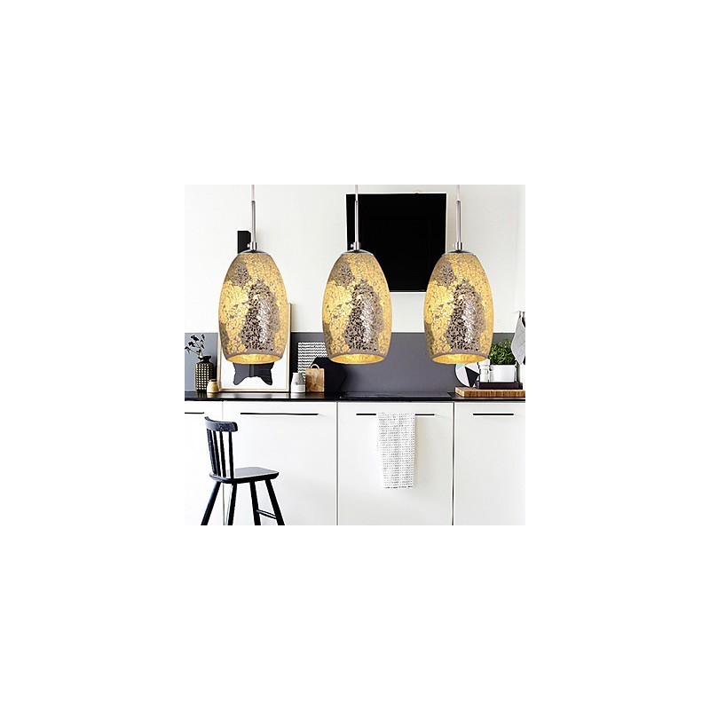 Traditional Classic Vintage Painting Metal Pendant Light