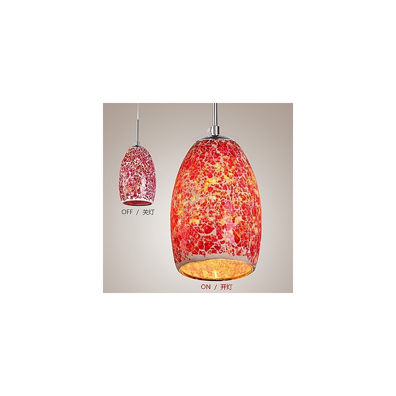 Traditional Classic Vintage Painting Metal Pendant Light