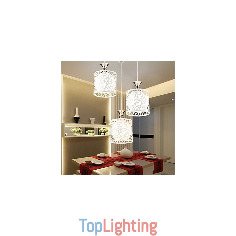 Contemporary And Contracted Three Creative Crystal Droplight Wrought Iron Lamp