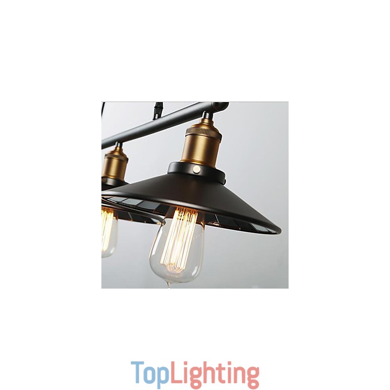 Pendant Lights Vintage 3 Lights ST64 Bulbs Included Up and Down system