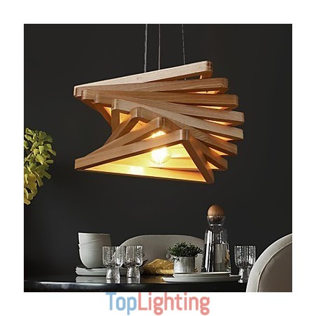 1Traditional Classic Country Mini Style Painting Wood Bamboo Pendant Light 1Traditional Classic Country Mini Style Painting Wood Bamboo Pendant Light