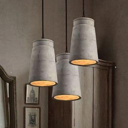 The Nordic Minimalist Retro Pendant Light Cement Vintage Lamp Lighting Fixture