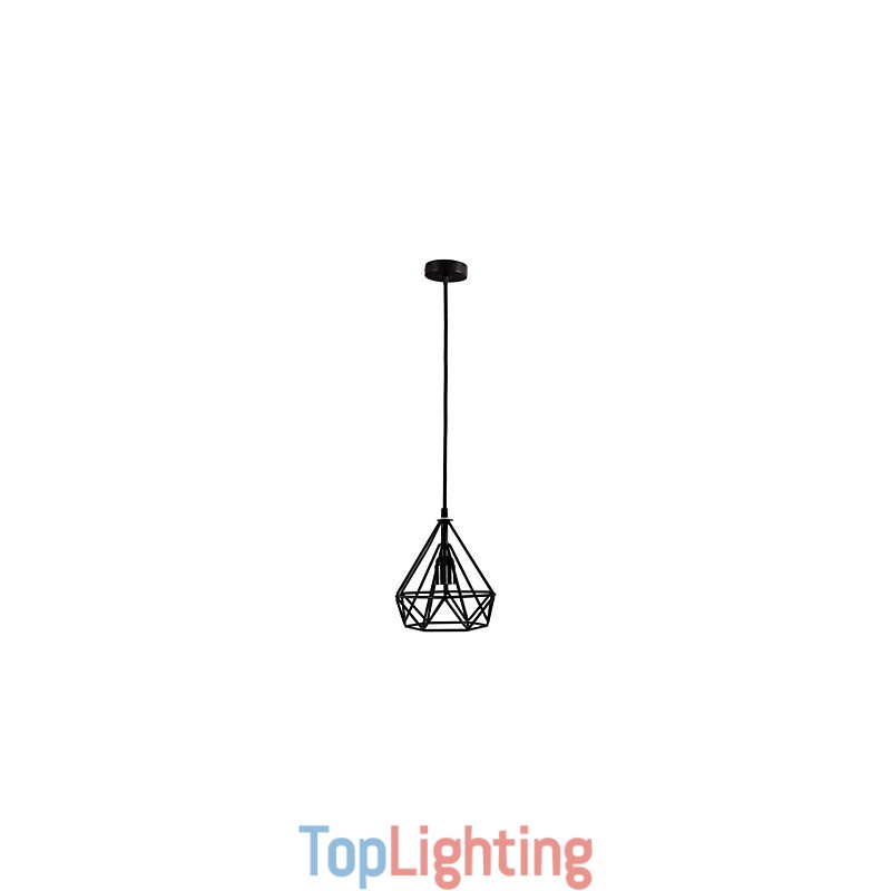 Retro Mini Style Painting Metal Pendant Light Garage