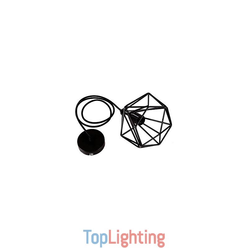 Retro Mini Style Painting Metal Pendant Light Garage