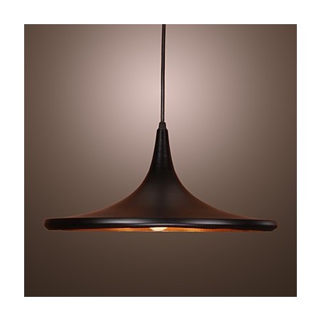 Comtemporary Aluminum Pendant Light with Black Shade Comtemporary Aluminum Pendant Light with Black Shade