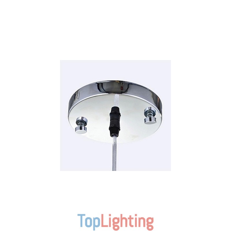 Modern Contemporary Crystal Chrome Metal Pendant Light
