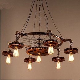 Creative Gear Of Retro Home Furnishing Iron Chandelier