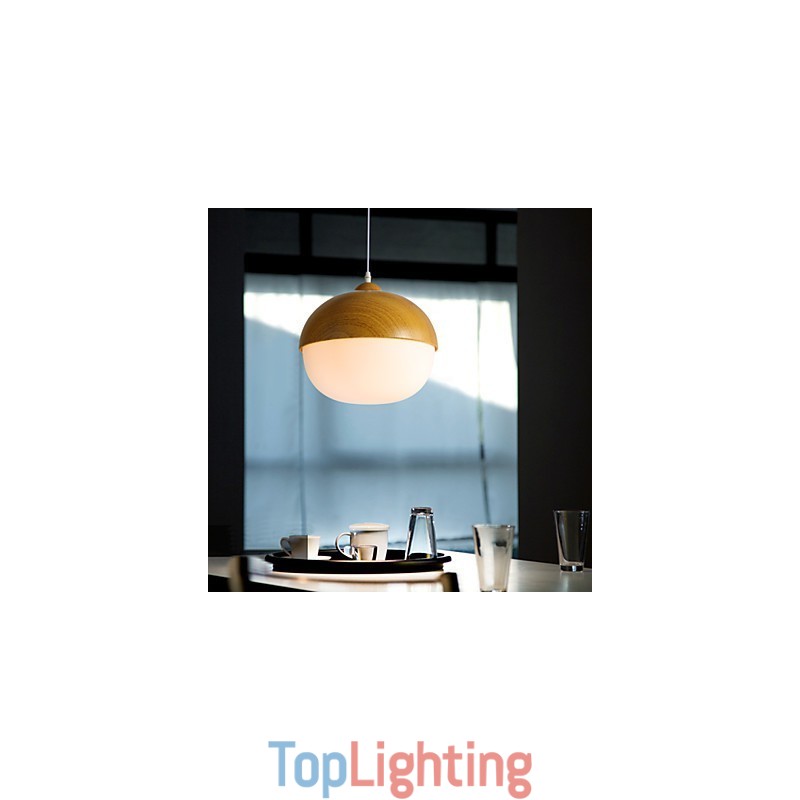 Nordic Contracted Mushroom Creative Nuts Single Head Glass Chandelier Lamp Light