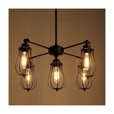 Pendant Lights Traditional Classic Rustic Lodge Retro Metal 5 Lights Pendant Lights Traditional Classic Rustic Lodge Retro Metal 5 Lights