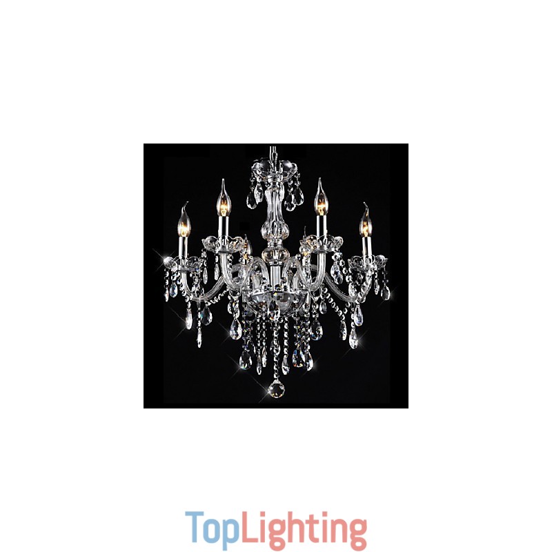 Traditional Classic Vintage Crystal Electroplated Crystal Chandelier