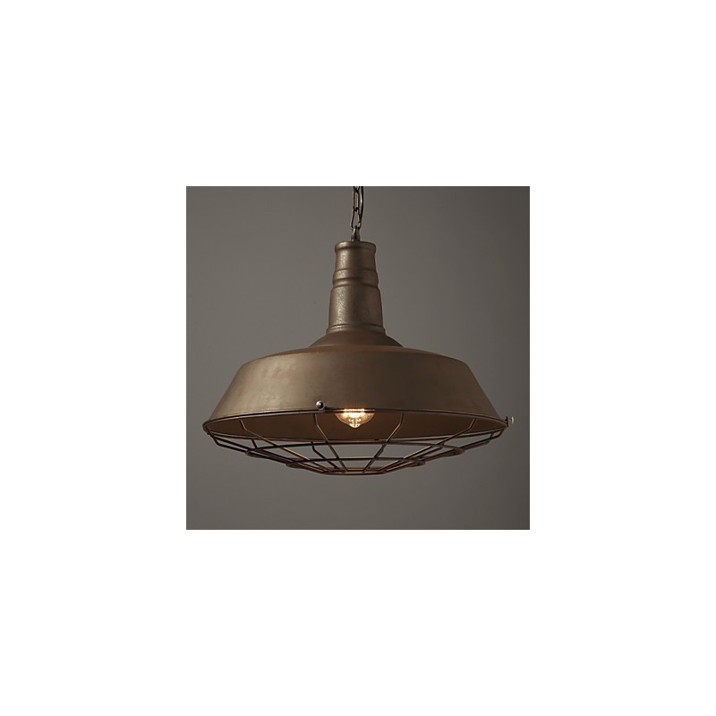 Retro Pendant Lamp 1 Light Old Metal Materila Shade Shop