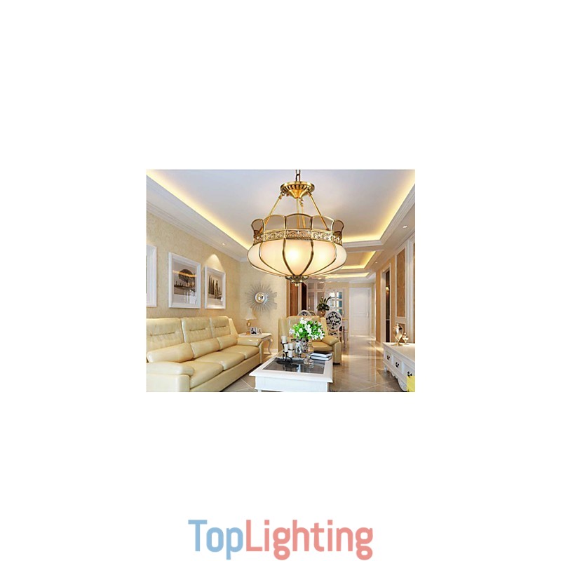 The Classical Copper Semi Ceiling lamp Copper Porch
