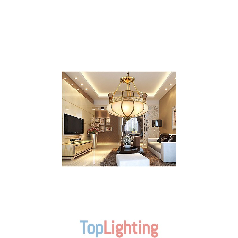 The Classical Copper Semi Ceiling lamp Copper Porch