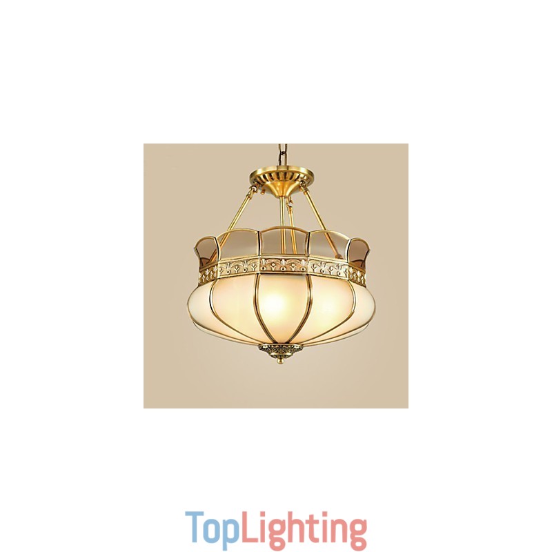 The Classical Copper Semi Ceiling lamp Copper Porch