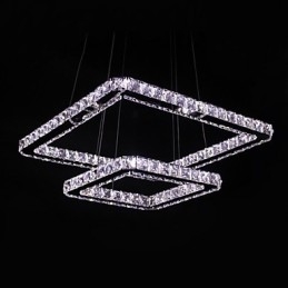 Modern Contemporary Crystal Metal Pendant Light