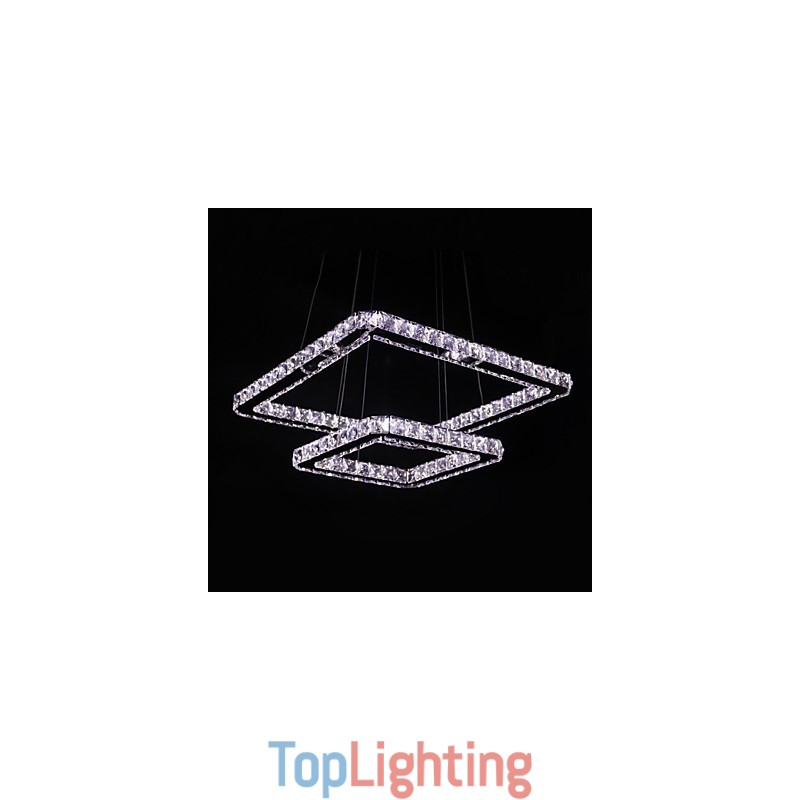 Modern Contemporary Crystal Metal Pendant Light