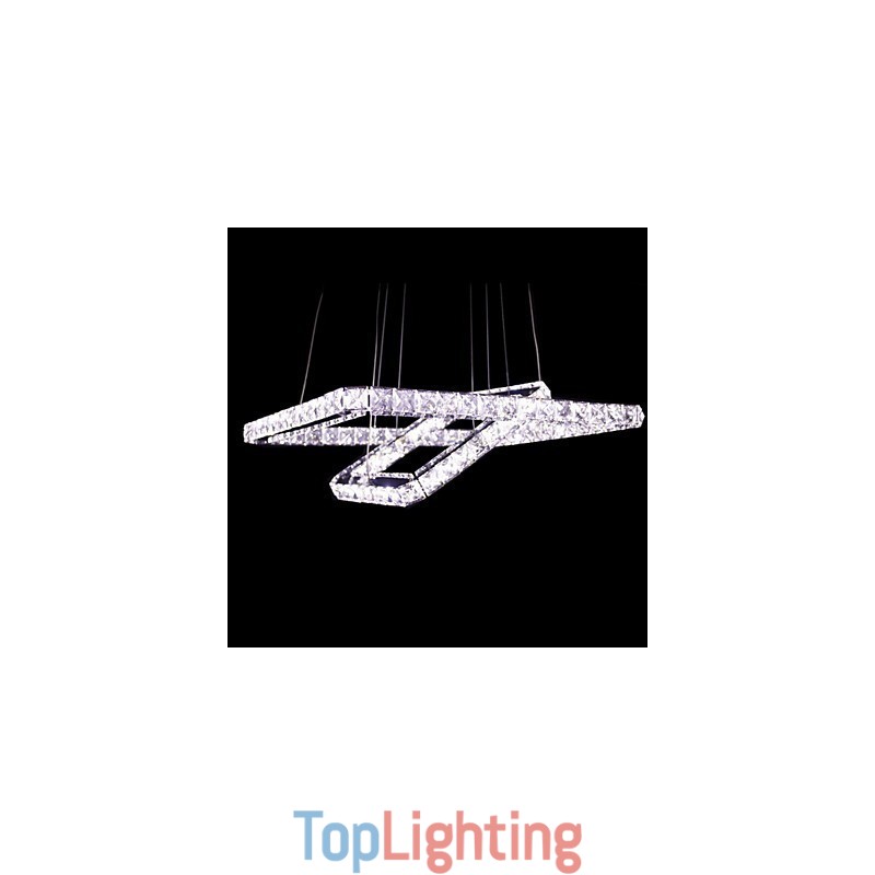 Modern Contemporary Crystal Metal Pendant Light