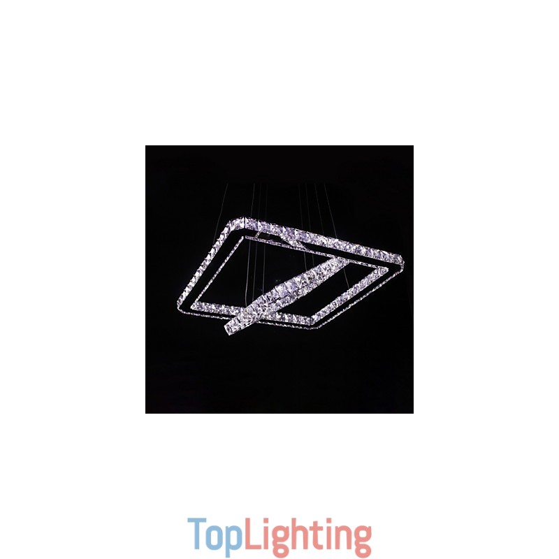 Modern Contemporary Crystal Metal Pendant Light
