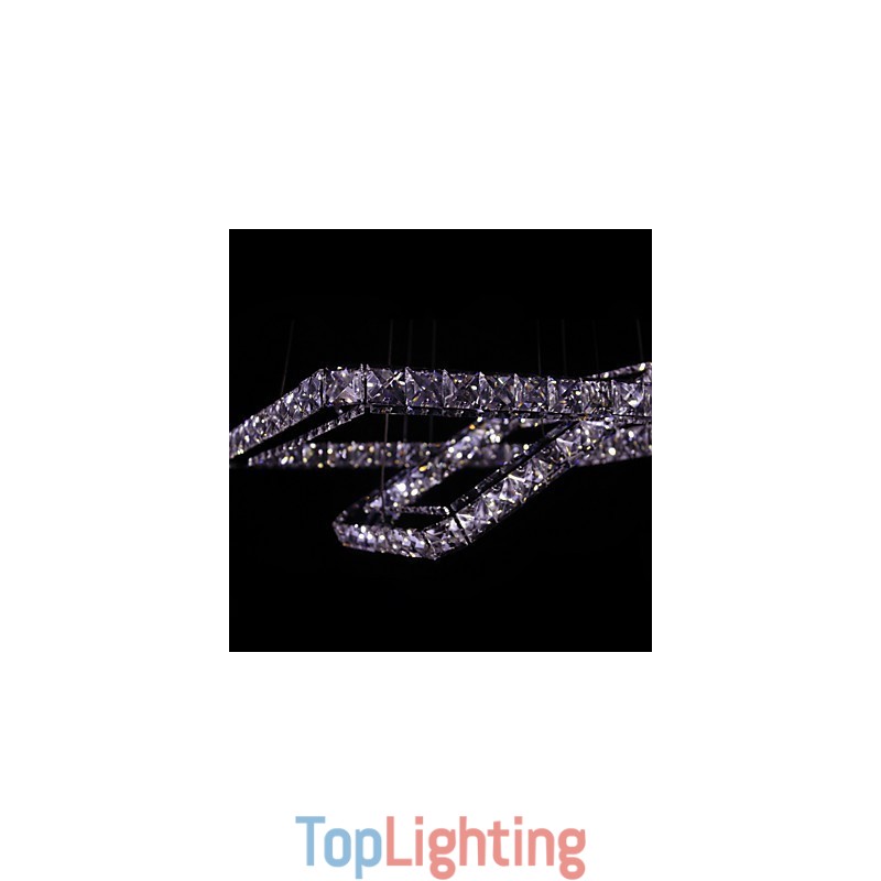 Modern Contemporary Crystal Metal Pendant Light