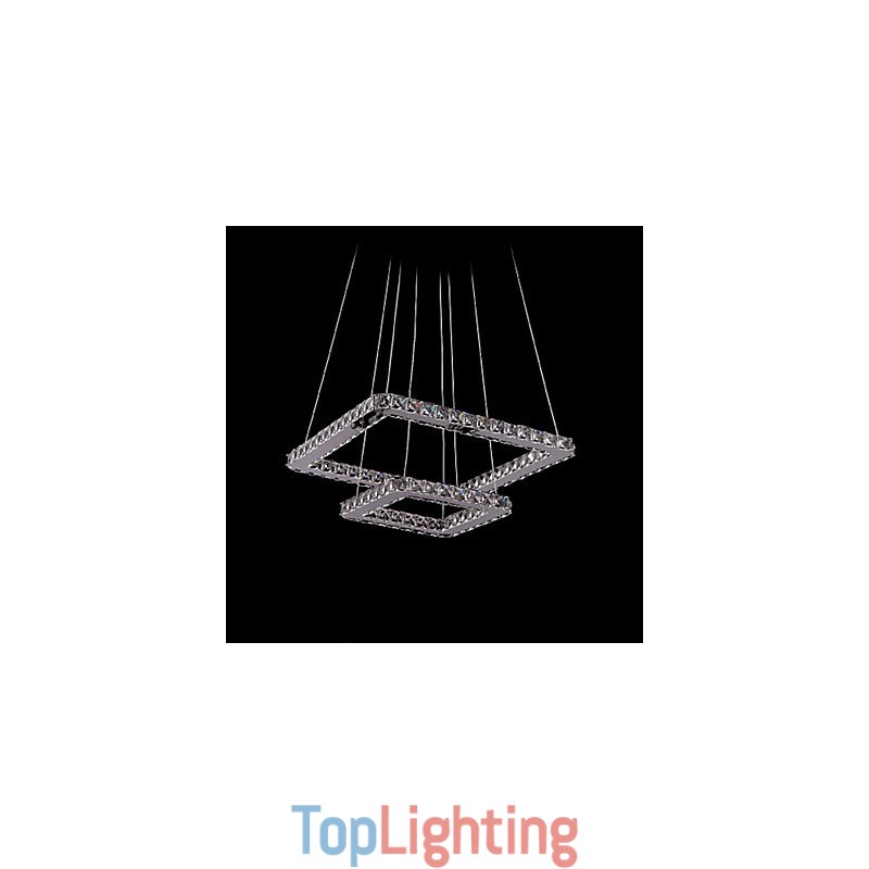 Modern Contemporary Crystal Metal Pendant Light