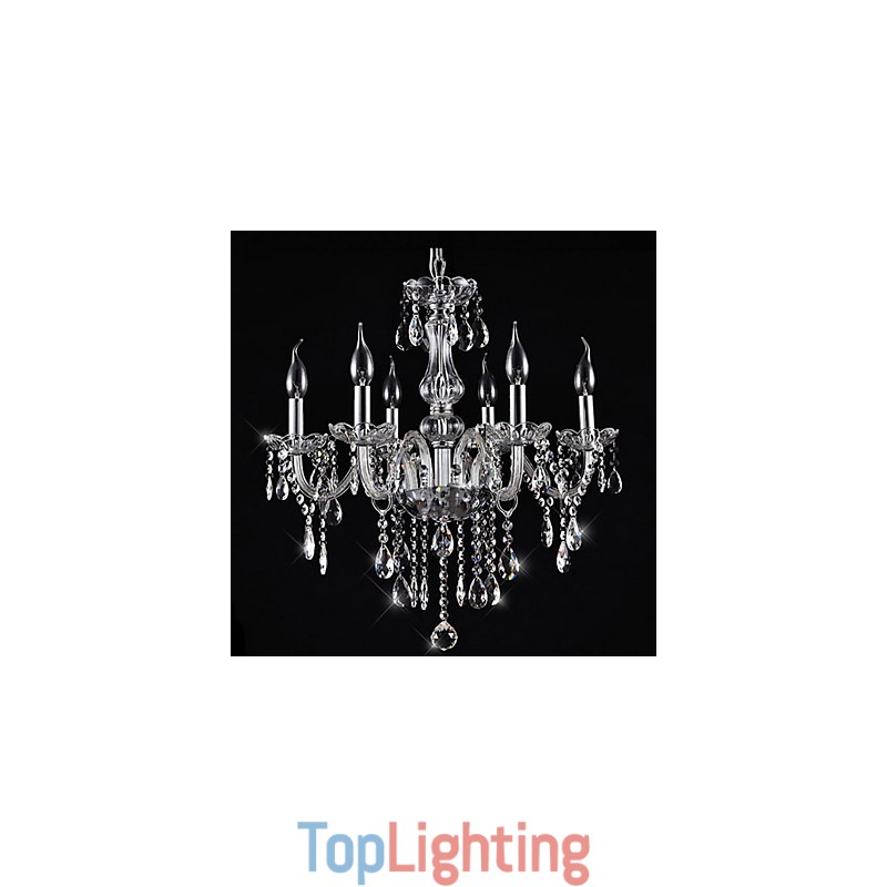 Traditional Classic Vintage Crystal Electroplated Crystal Chandelier