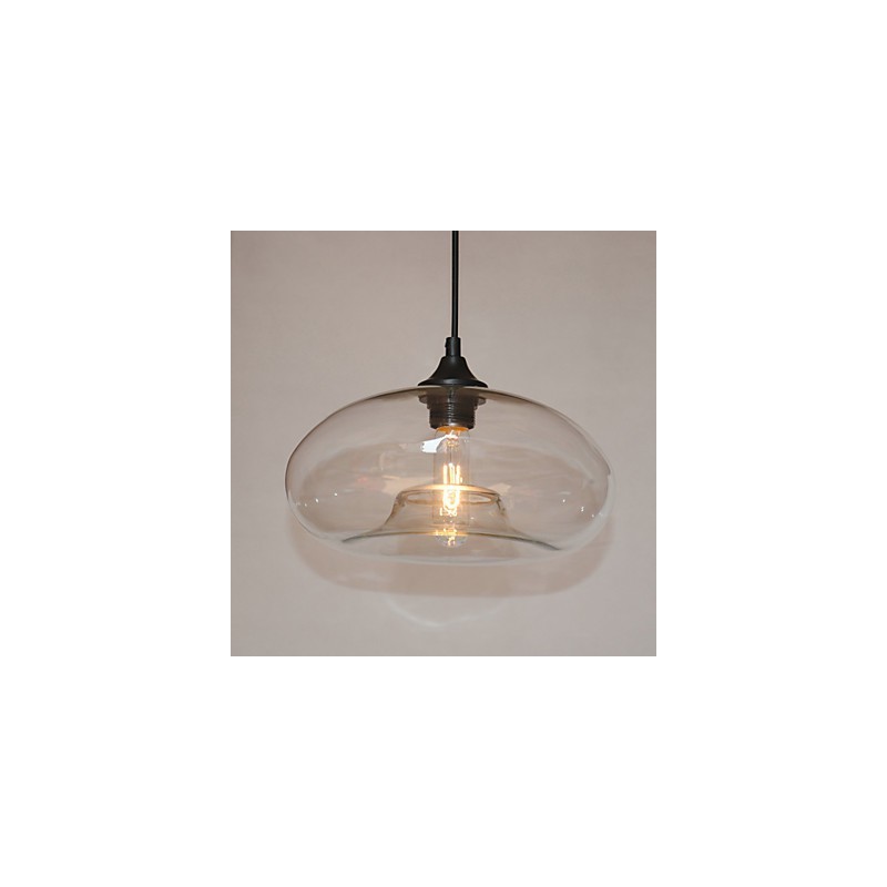 Modern Characteristic Pendant 1 Light With Transparent Shade