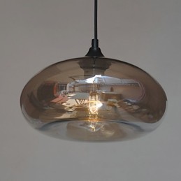 Modern Characteristic Pendant 1 Light With Transparent Shade