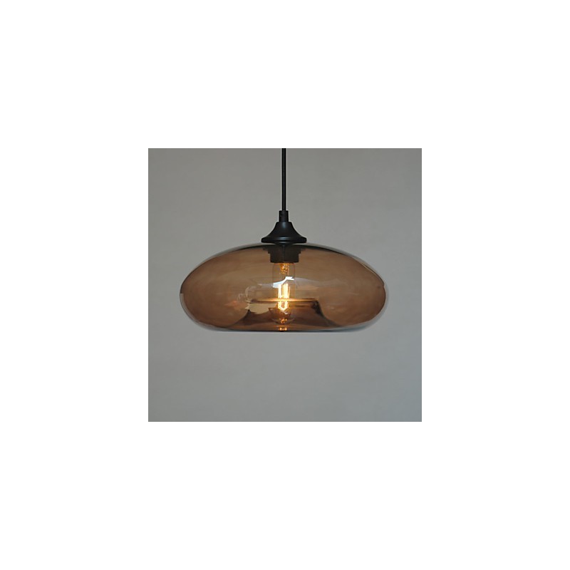 Modern Characteristic Pendant 1 Light With Transparent Shade