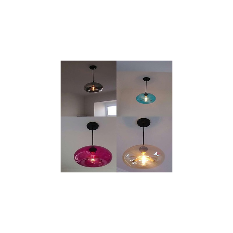 Modern Characteristic Pendant 1 Light With Transparent Shade