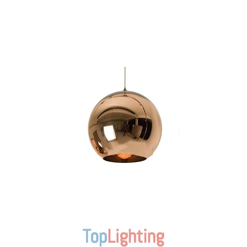 Creative Simple Glass Nordic Retro Electroplating Ball Pendant Lamp Light