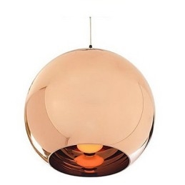 Creative Simple Glass Nordic Retro Electroplating Ball Pendant Lamp Light