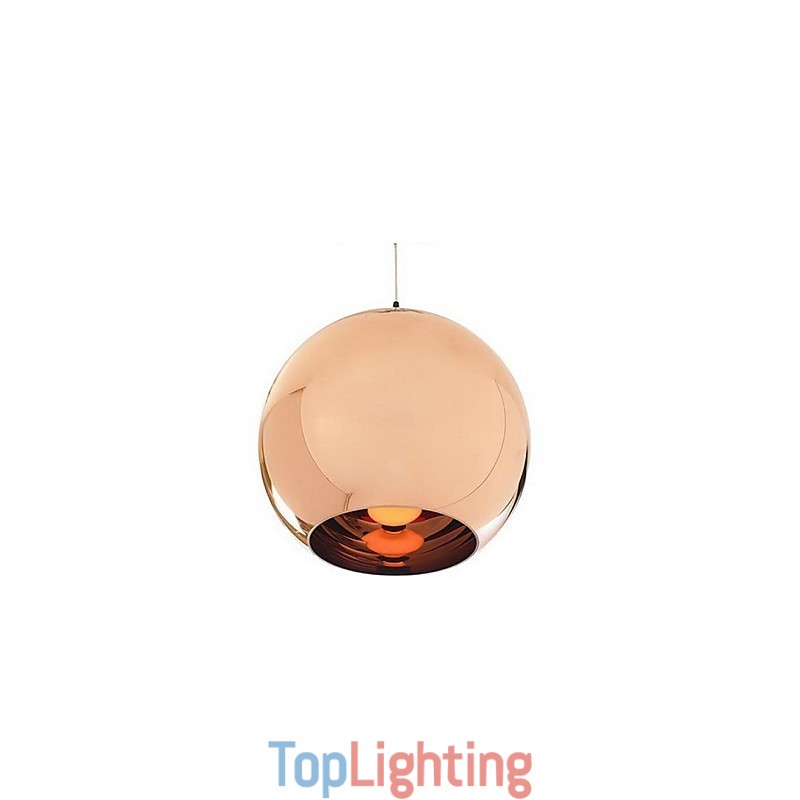 Creative Simple Glass Nordic Retro Electroplating Ball Pendant Lamp Light