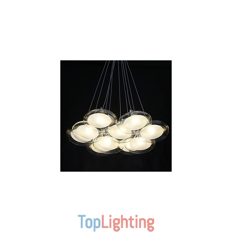 Modern Contemporary Chrome Metal Pendant Light