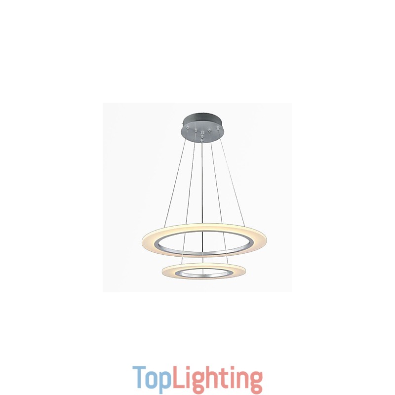 Modern Pendant Light Ceiling Hanging Chandelier Lamp Fixtures with 2 rings