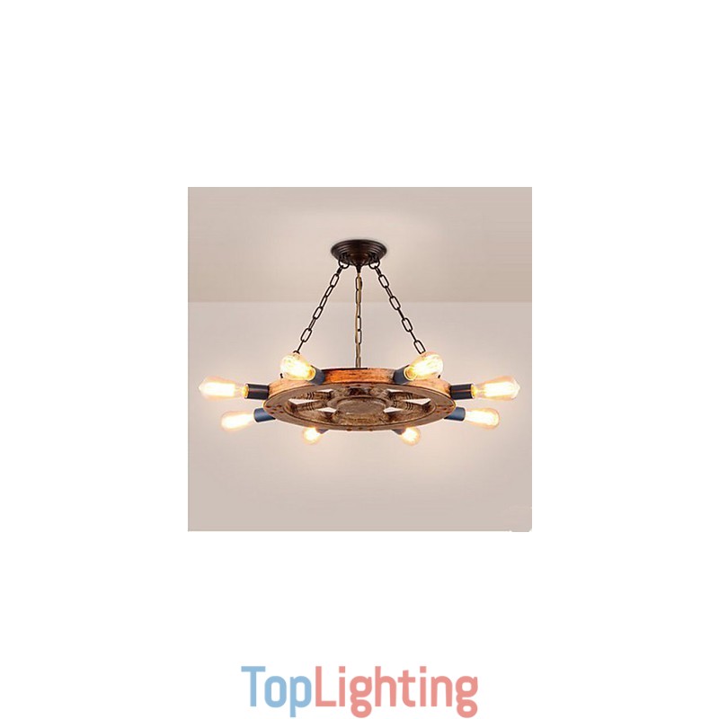 Nostalgic iron resin Chandelier