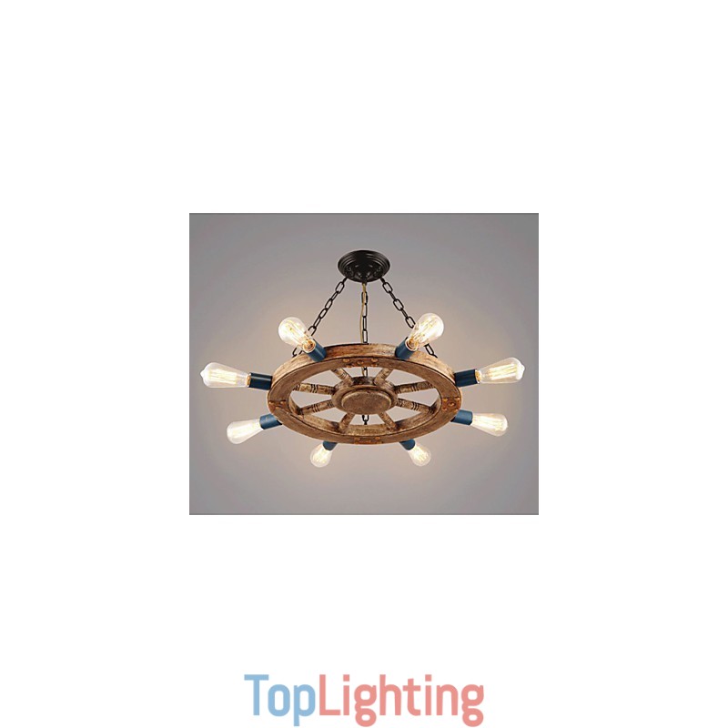 Nostalgic iron resin Chandelier