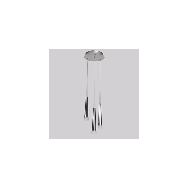 Triple Pendant Light Modern Contemporary Dining Kids Metal Round Canopy