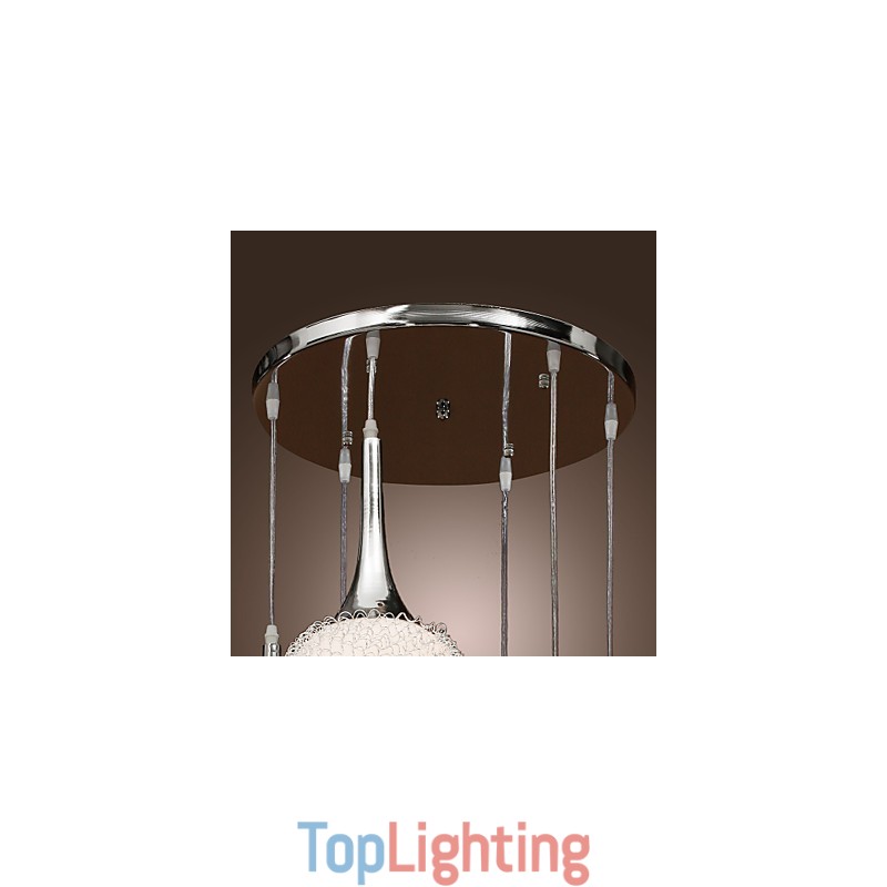 Modern Contemporary Globe Electroplated Metal Flush Mount