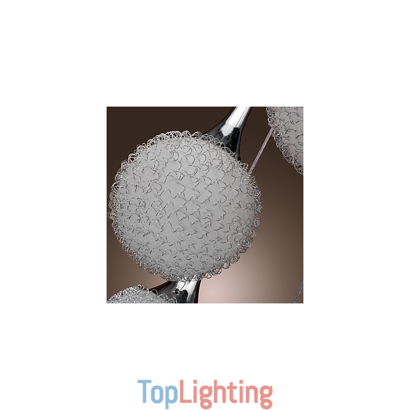 Modern Contemporary Globe Electroplated Metal Flush Mount
