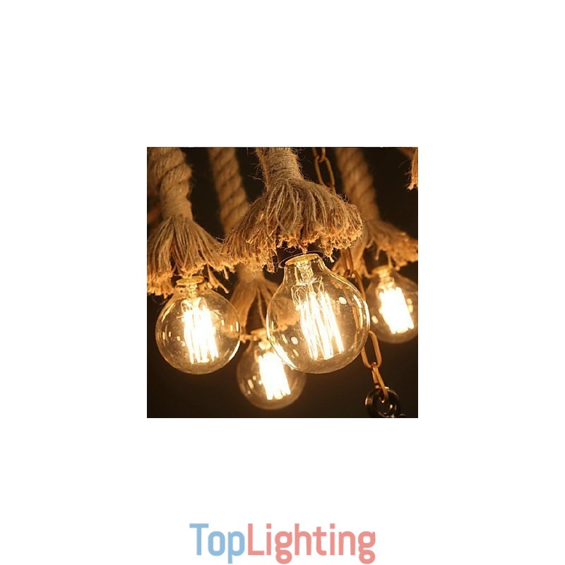 Vintage Painting Plastic Pendant Light
