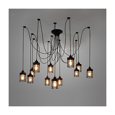 Vintage Edison Multiple Ajustable DIY Ceiling Lamp Light Pendant Lighting Chandelier Modern Chic Industrial Dining Vintage Edison Multiple Ajustable DIY Ceiling Lamp Light Pendant Lighting Chandelier Modern Chic Industrial Dining